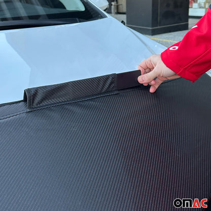 2011-2014 Kia Sportage Car Bonnet Mask Hood Bra Carbon Black 1 Pc