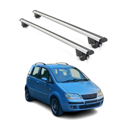 2003-2012 Fiat Idea Roof Rack Cross Bars Silver