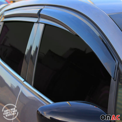 2012-2018 Ford Focus Window Visor Vent Rain Deflector 4Pcs Smoke