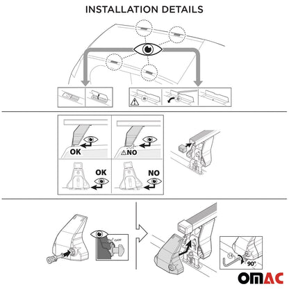 2020-2026 Mercedes GLE Class Coupe C167 Roof Rack Cross Bars Black