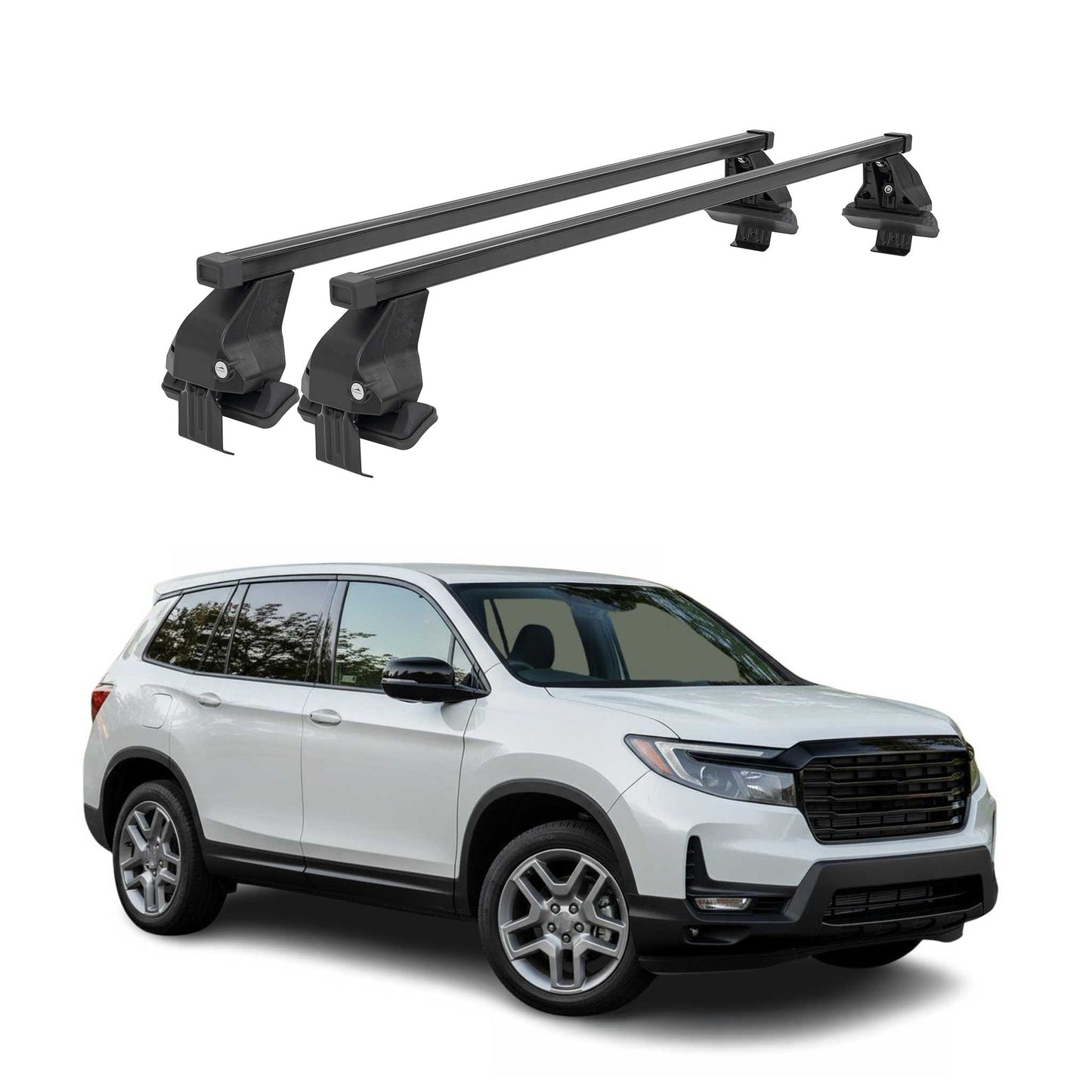 2019-2026 Honda Passport Roof Rack Cross Bars Black