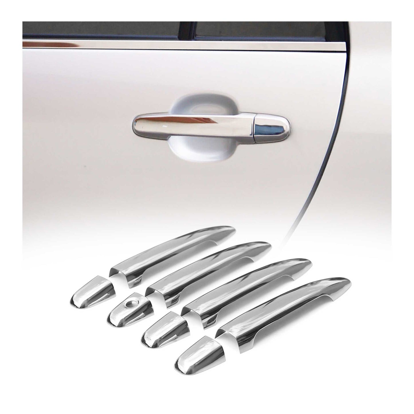 Toyota Camry Car Door Handle Cover Protector Stainless Steel Chrome 8 Pcs