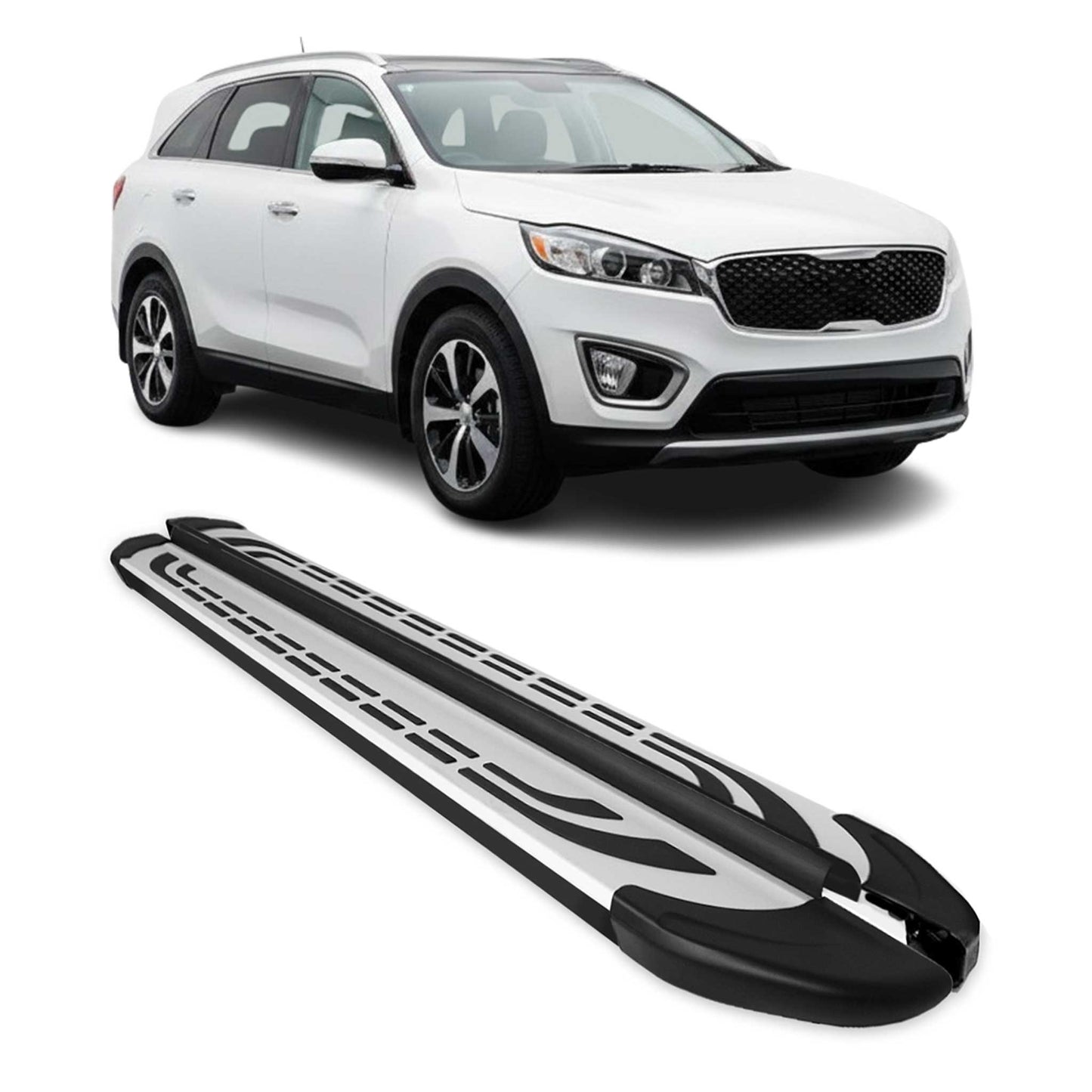 2014-2015 Kia Sorento FL Nerf Bar Side Step Running Boards Alu 2x