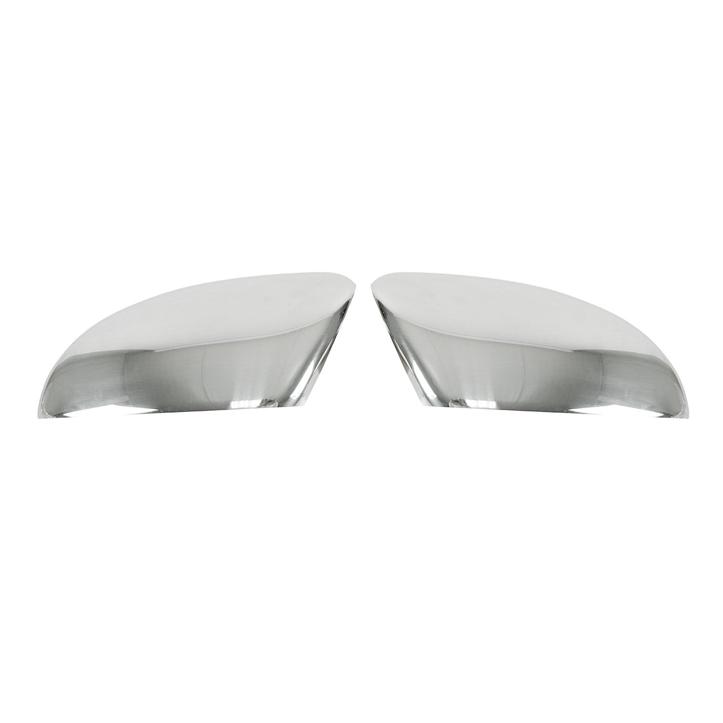 2012-2019 VW Beetle Side Mirror Cover Caps Stainless Steel Silver 2 Pcs