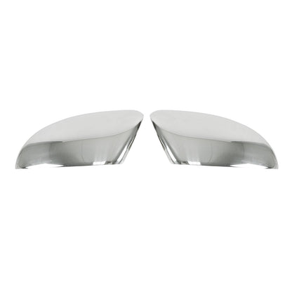 2012-2019 VW Beetle Side Mirror Cover Caps Stainless Steel Silver 2 Pcs
