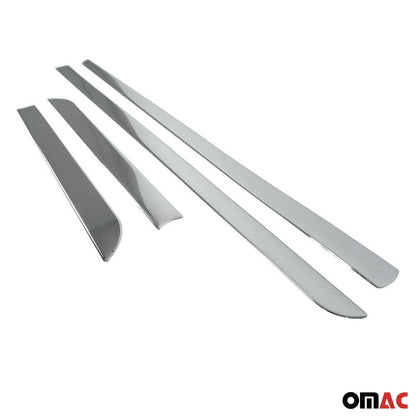 2012-2018 Ford Focus Side Door Molding Trim Skirt Garnish Stainless Steel Gloss 4Pcs