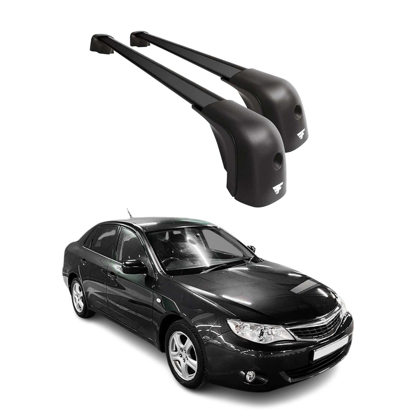 2007-2016 Subaru Impreza III IV Roof Racks Cross Bars Black