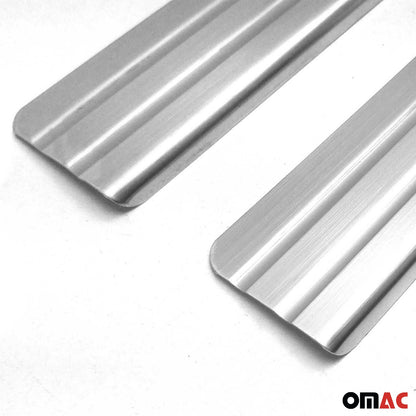 2004-2015 Nissan Armada Door Sill Scuff Plate Scratch Protector Exclusive Stainless Steel Silver 4Pcs