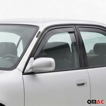 1998-2002 Toyota Corolla Window Visor Vent Rain Deflector 2Pcs Smoke