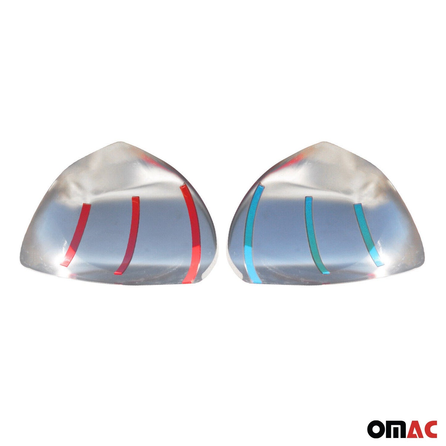 2003-2009 Toyota 4Runner Side Mirror Cover Caps Stainless Steel Silver 2 Pcs