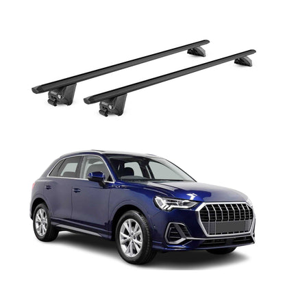 2019-2025 Audi Q3 2.gen Roof Rack Cross Bars Black