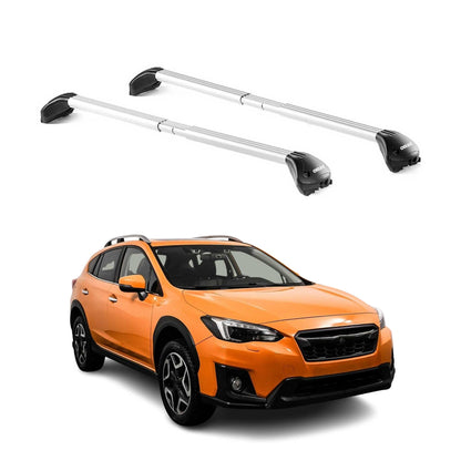 2013-2023 Subaru Crosstrek Roof Rack Cross Bars Silver