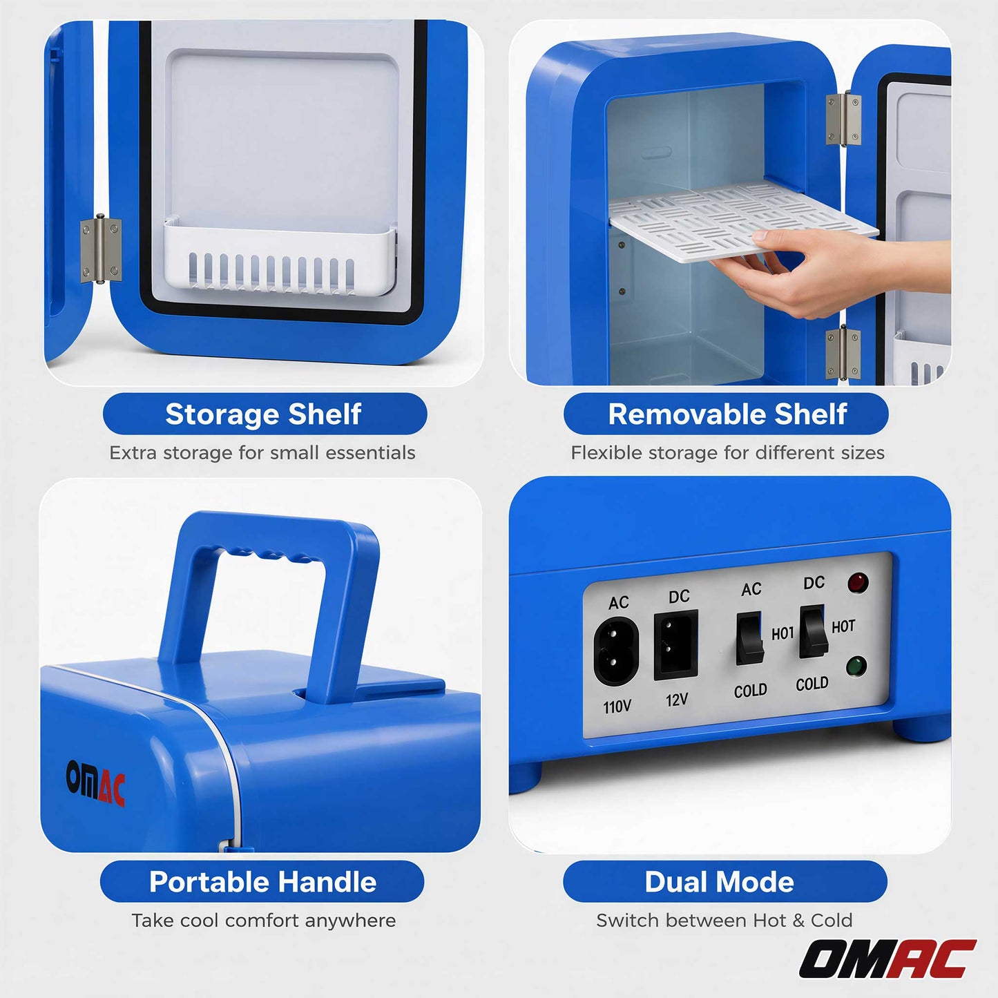 Mini Fridge 4L Portable Car Freezer Cooler Warmer Truck Travel 12V Refrigerator