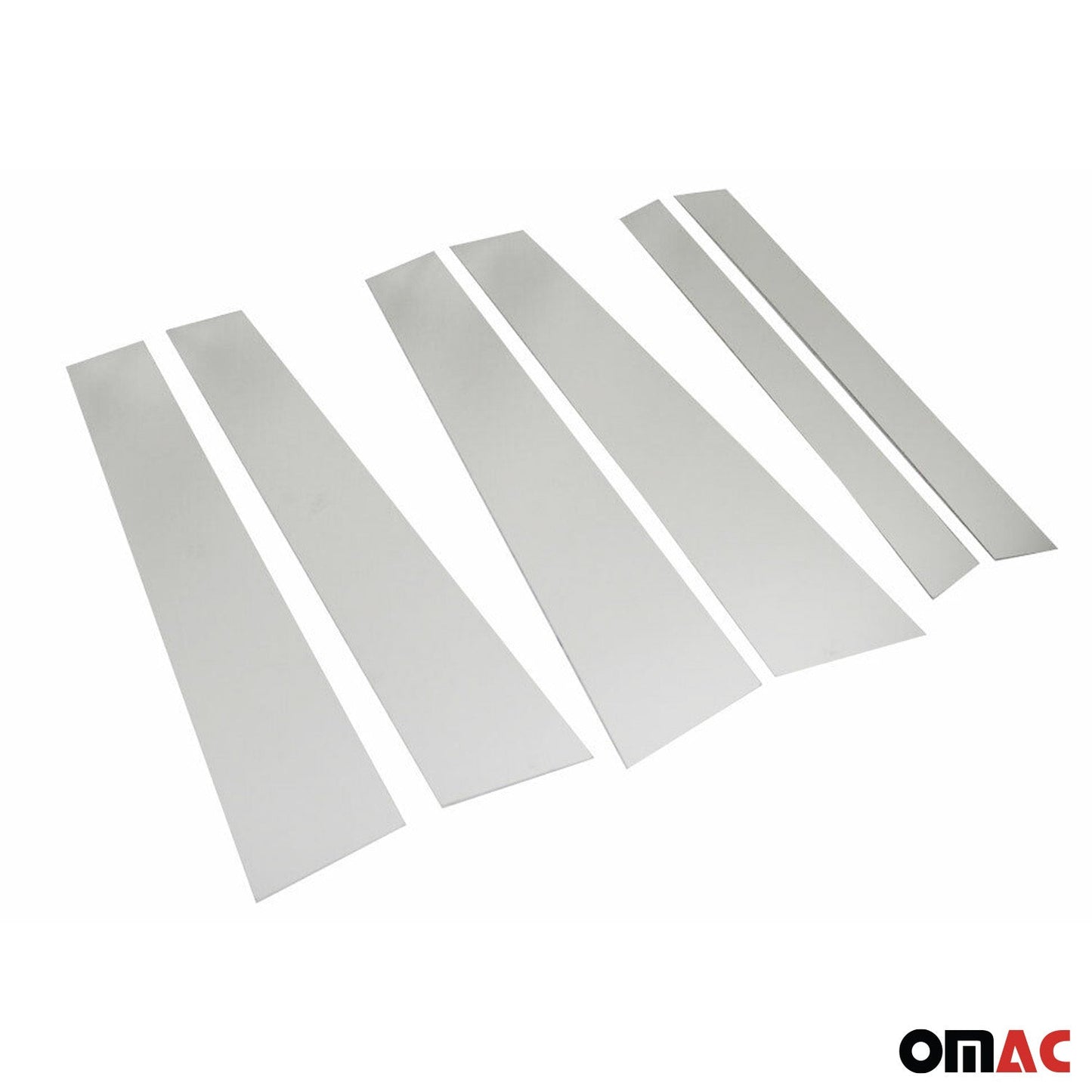 2009-2015 Mercedes GLK Class X204 Window B Pillar Posts Door Trim Stainless Steel 6x
