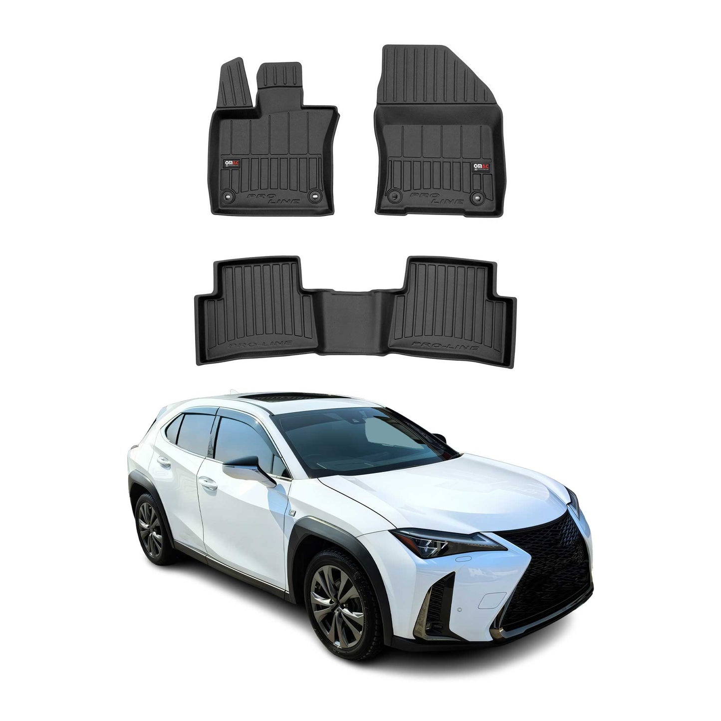 2019-2026 Lexus UX200 UX250h Premium Floor Mats Liners Full Set All Weather Heavy Duty