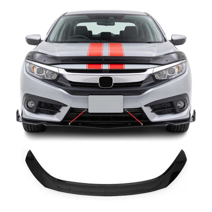 2016-2021 Honda Civic Front Bug Shield Hood Deflector 1 Pc Smoke