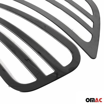2019-2026 Mercedes Sprinter W907 910 Front Bumper Grill Trim Stainless Steel Dark 2Pcs