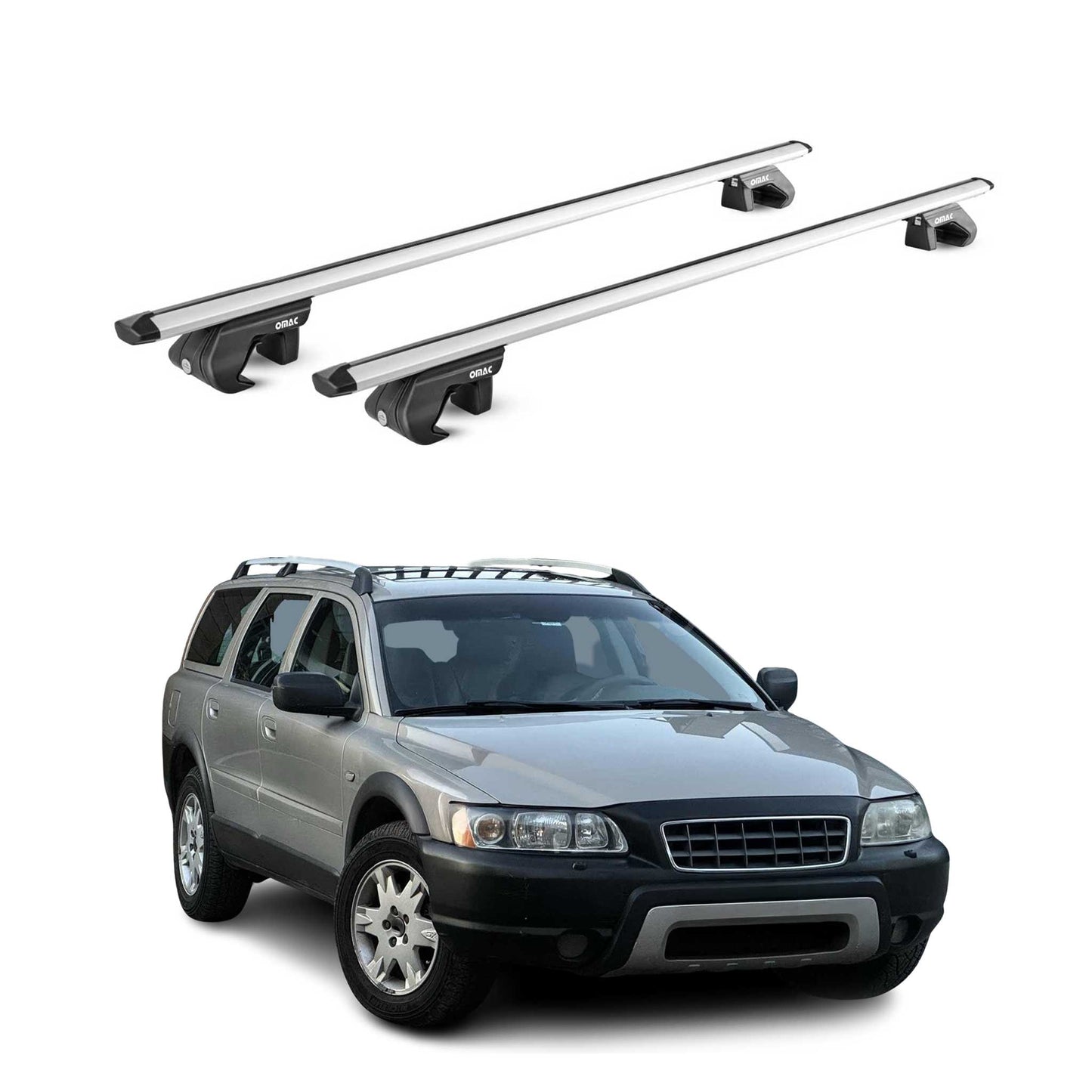 1998-2000	Volvo	XC70 Roof Rack Cross Bars Luggage Carrier 2 Pcs