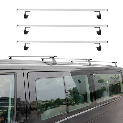 2015-2022 Ram Promaster City Roof Rack Cross Bars Steel 3Pcs Silver