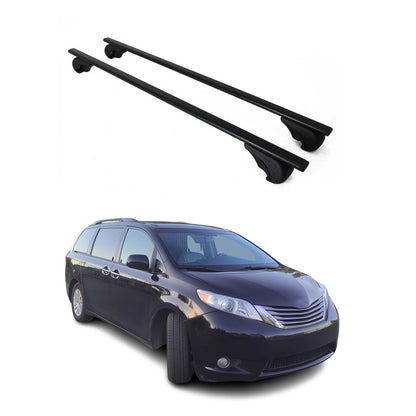 2021-2026 Toyota Sienna Roof Rack Cross Bars Black