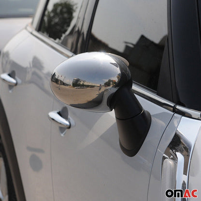 2013-2016 Mini Cooper Paceman R61 Side Mirror Cover Caps Stainless Steel Silver 2 Pcs