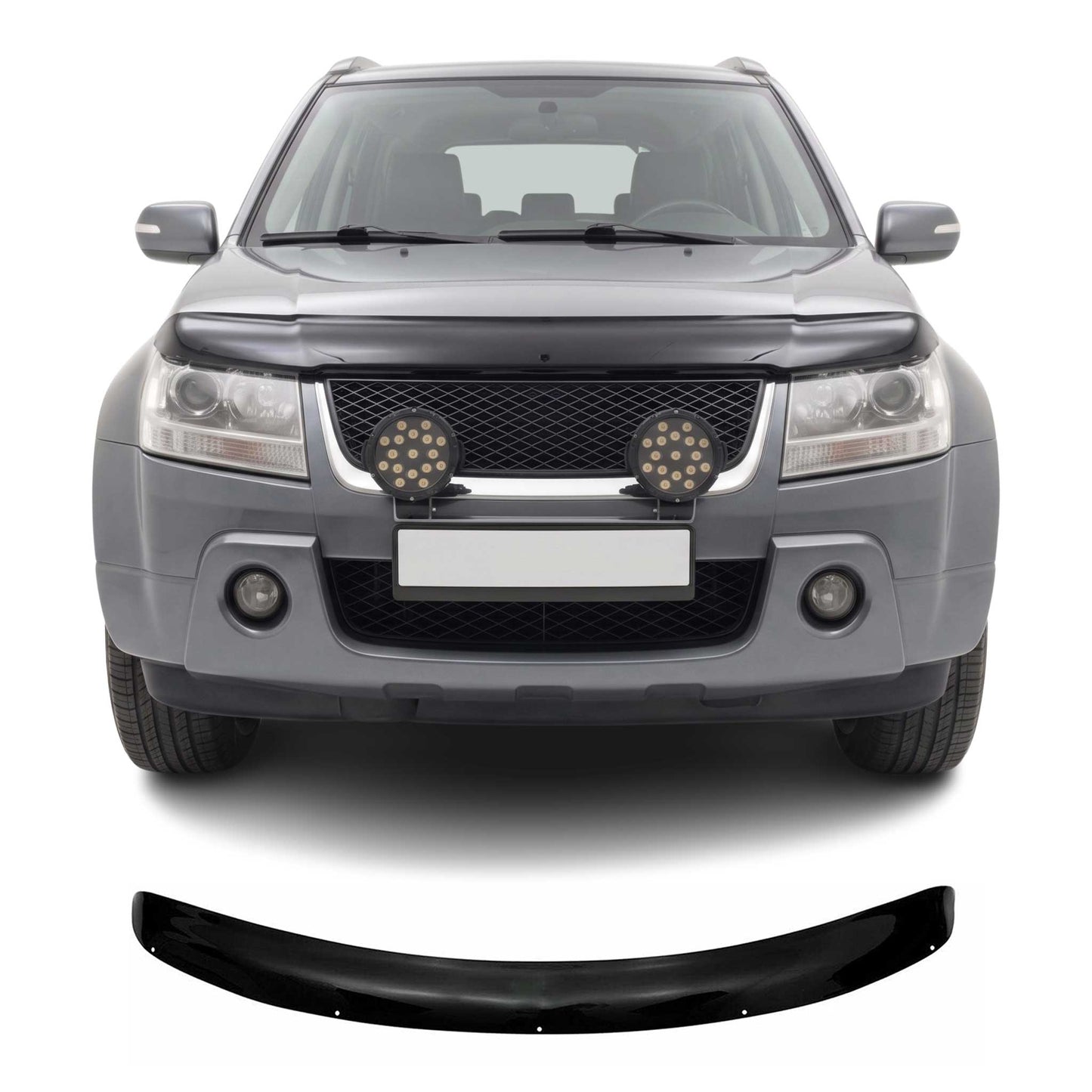 2006-2013 Suzuki Grand Vitara Front Bug Shield Hood Deflector 1 Pc Smoke