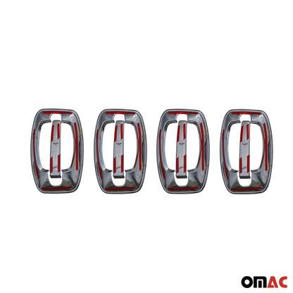 2014-2022 RAM ProMaster Car Door Handle Cover Protector Silver Chrome 8 Pcs