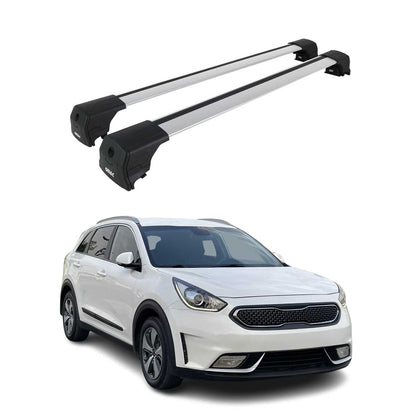 2017-2022 Kia Niro 1.gen Roof Rack Cross Bars Silver
