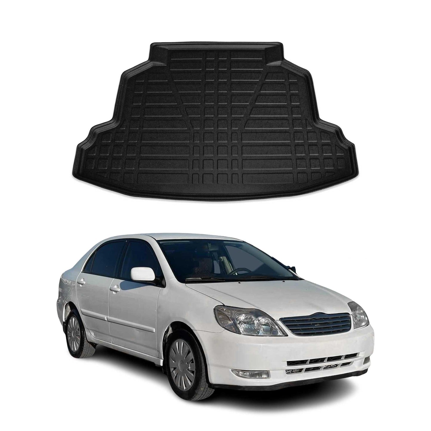 2003-2008 Toyota Corolla Cargo Liner Trunk Mat All Weather Black