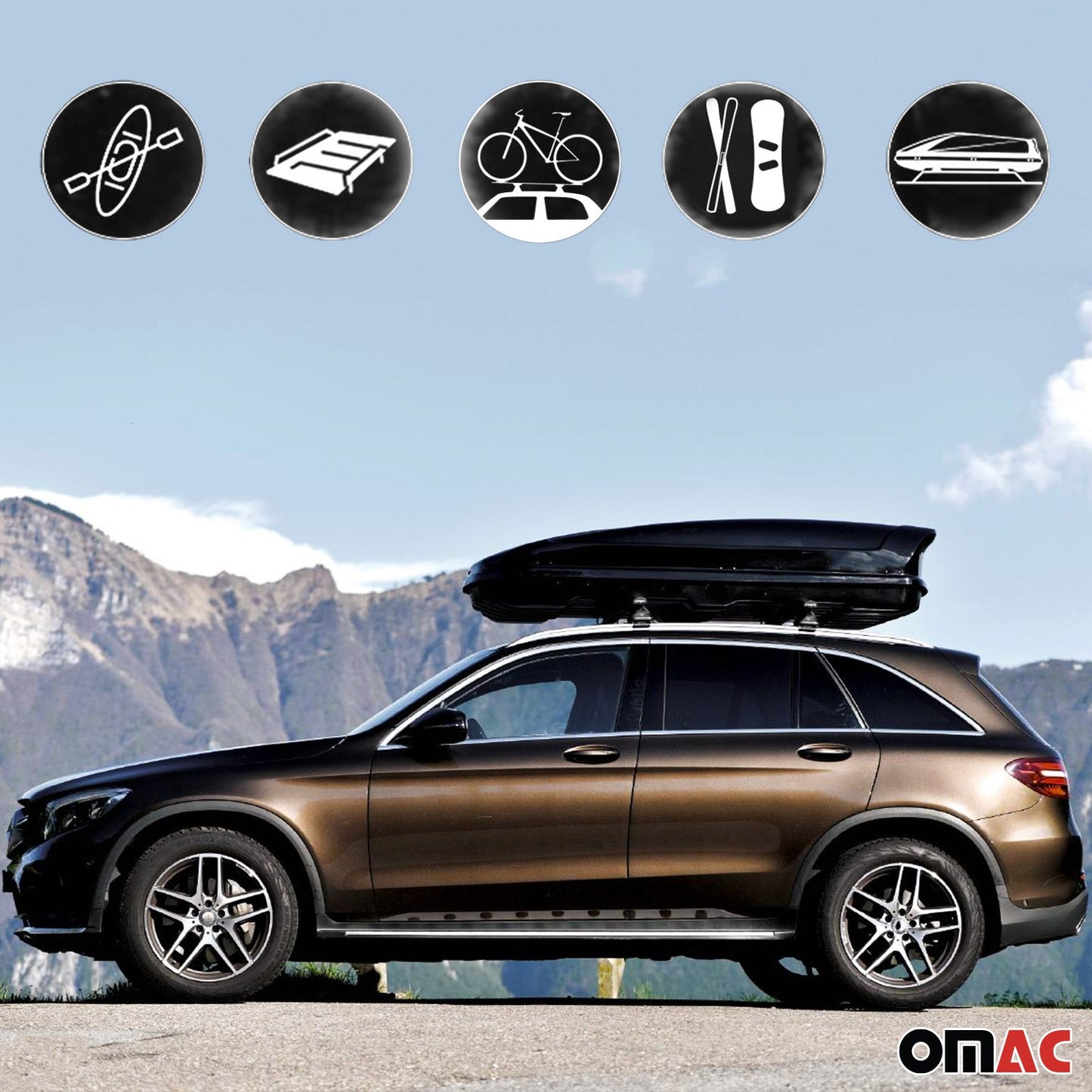2019-2026 Audi Q8 Roof Racks Cross Bars Silver
