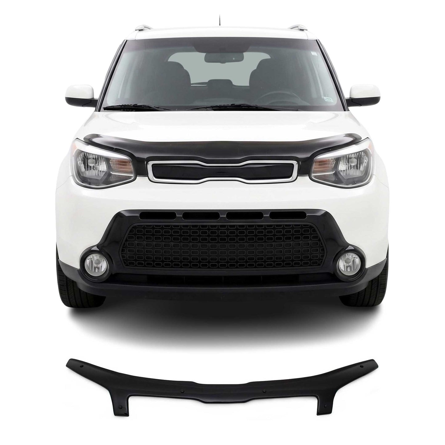 2014-2019 Kia Soul Front Bug Shield Hood Deflector 1 Pc Smoke