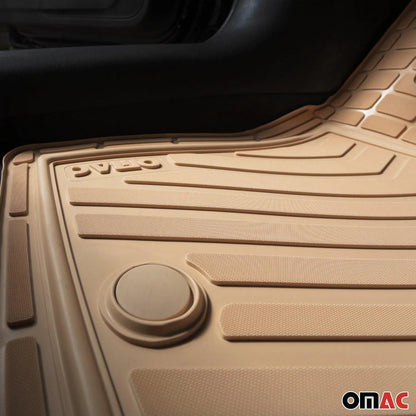 2006-2013 Mercedes R Class W251 Universal Floor Mats Liner TPE Beige 6Pcs
