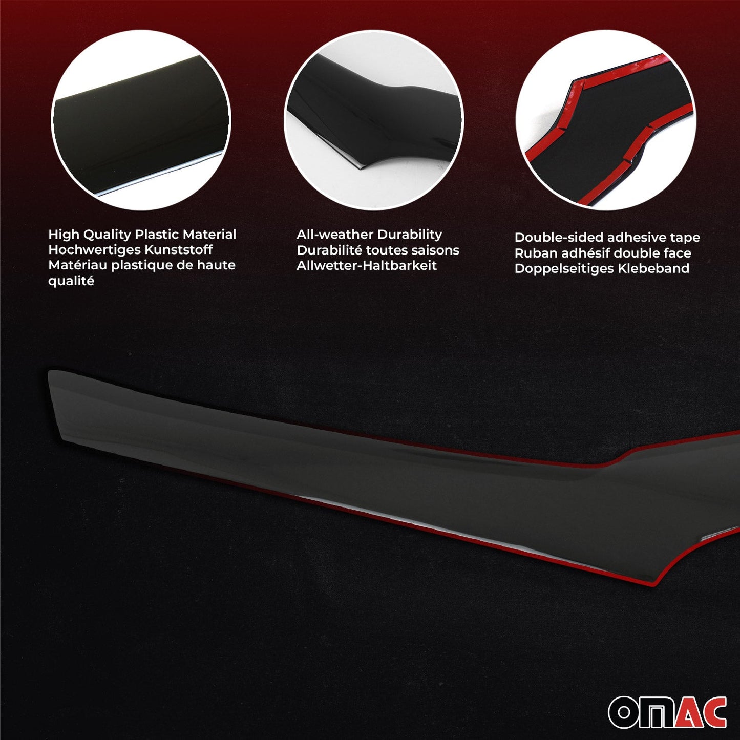 2012-2018 Dodge Ram 1500 2009-2011 / RAM 1500 Front Bug Shield Hood Deflector 1 Pc Smoke Stick Install