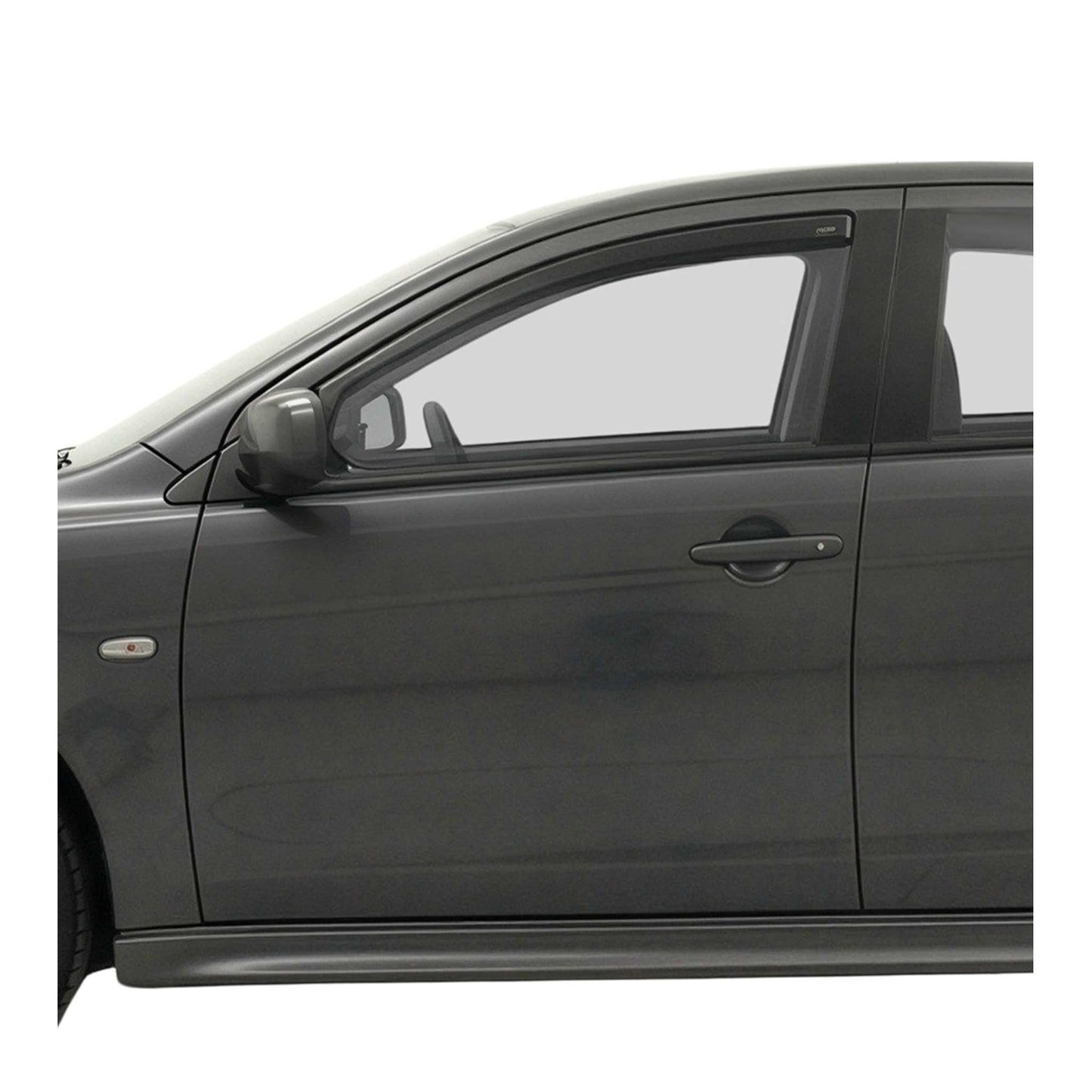 2008-2017 Mitsubishi Lancer Window Visor Vent Rain Deflector 2Pcs Smoke
