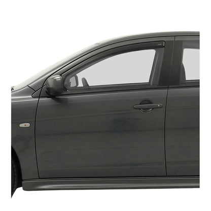 2008-2017 Mitsubishi Lancer Window Visor Vent Rain Deflector 2Pcs Smoke
