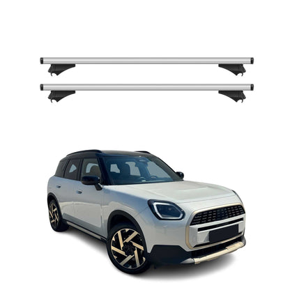 2024-2026 Mini Countryman Roof Rack Cross Bars Luggage Carrier Silver