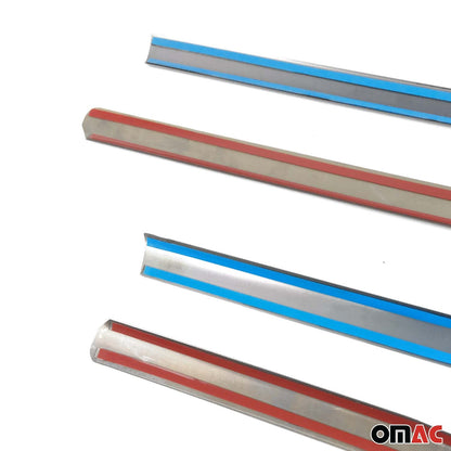 2006-2011 Mercedes M Class W164 Window Molding Trim Streamer Stainless Steel Dark 4x