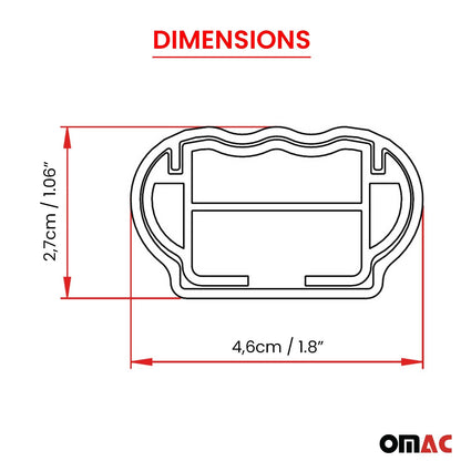 2007-2009 Dodge Durango Roof Rack Cross Bars Luggage Carrier 2 Pcs