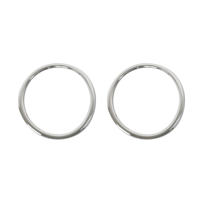 2007-2015 Smart ForTwo Radio Button Switch Seal Washer Trim Stainless Steel 2 Pcs