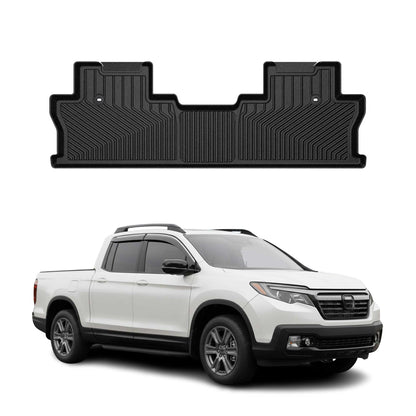 2017-2026 Honda Ridgeline Premium Floor Mats Liners Second Row Rear Black