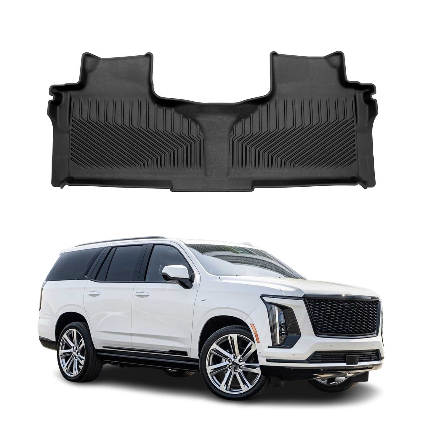 2021-2026 Cadillac Escalade Premium Floor Mats Liners Second Row Rear
