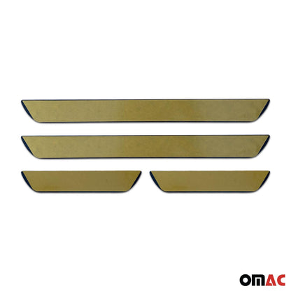 Dodge Caravan Door Sill Scuff Plate Scratch Protector Stainless Steel Silver 4 Pcs