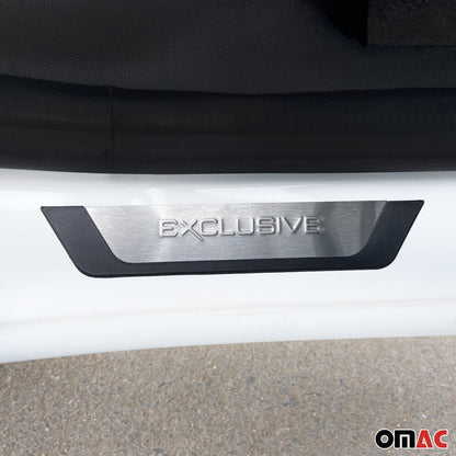 RAM ProMaster City Door Sill Scuff Plate Scratch Protector Exclusive Brushed Stainless Steel 4Pcs