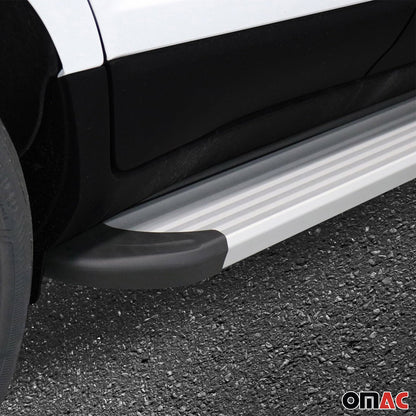 2011-2017 BMW X3 F25 Running Boards Side Step Nerf Bars Aluminium Silver 2x