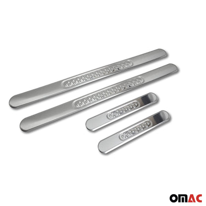 2013-2026 Ford Escape Door Sill Scuff Plate Scratch Protector Gloss Stainless Steel Silver 4 Pcs