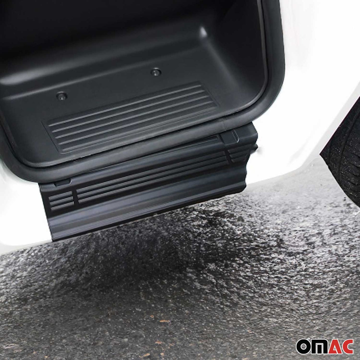 2023-2026 RAM ProMaster Door Sill Scuff Plate Scratch Protector Black 2 Pcs