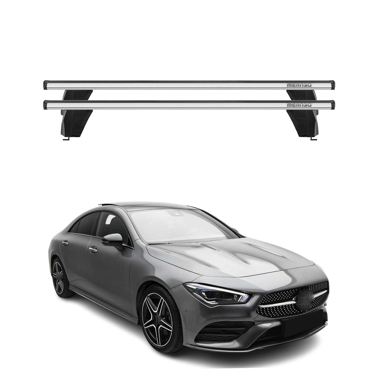 2020-2026 Mercedes CLA C118 Roof Rack Cross Bars Silver