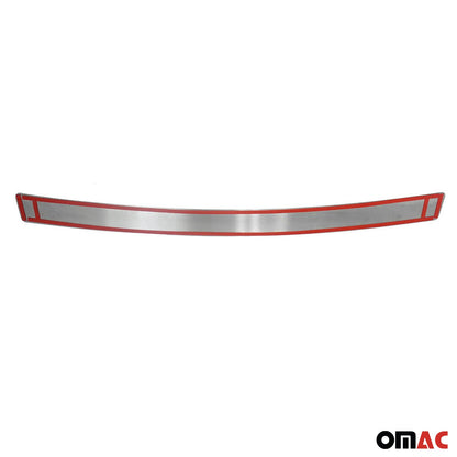 2019-2021 Hyundai Tucson Rear Bumper Guard Carbon Foiled & Stainless Steel Silver
