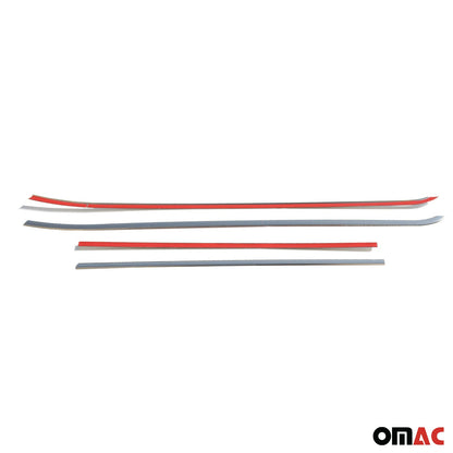 2015-2022 RAM ProMaster City B Pillar Trim Window & Side Door Trim Set Stainless Steel Chrome
