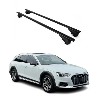 Fits 2017-2023 Audi A4 Allroad Top Roof Rack Cross Bars 2Pcs Black